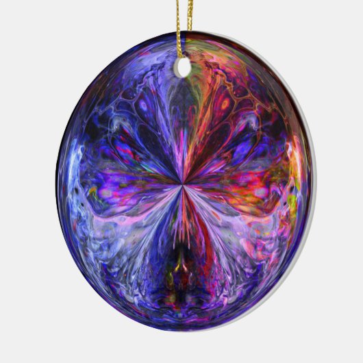 Fantasy Sphere Keramisch Ornament (Links)