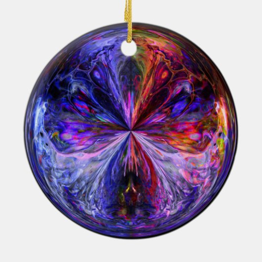 Fantasy Sphere Keramisch Ornament (Achterkant)