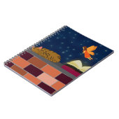 Fantasy Spiral Notitieboek - Fairy, Boek & Kat (Linkerzijde)