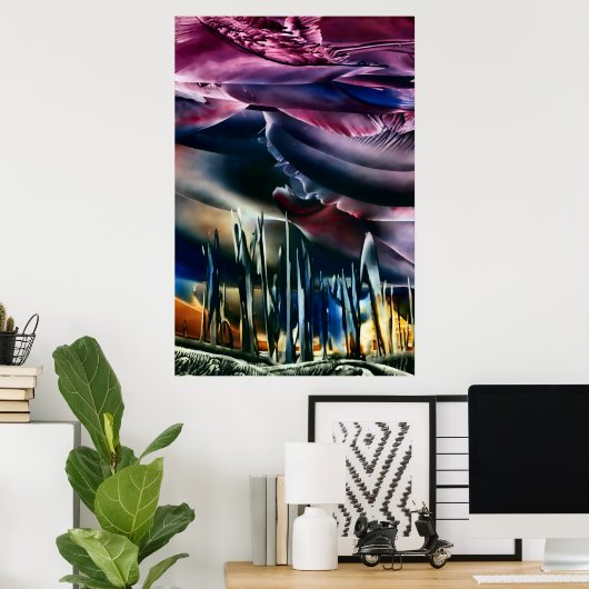 Fantasy Spires Poster (Thuiskantoor)