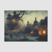  Fantasy Spooky Halloween Night Tissuepapier (Voorkant)