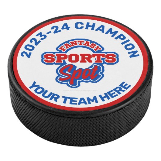 Fantasy Sports Spot Champion Hockey Puck (3/4)