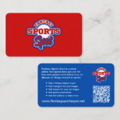 Fantasy Sports Spot Visitekaartje (Voorkant / Achterkant)
