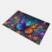 Fantasy Spring Garden Crystal Butterfly Rug Deurmat (Schuin)