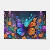 Fantasy Spring Garden Crystal Butterfly Rug Deurmat (Voorkant)
