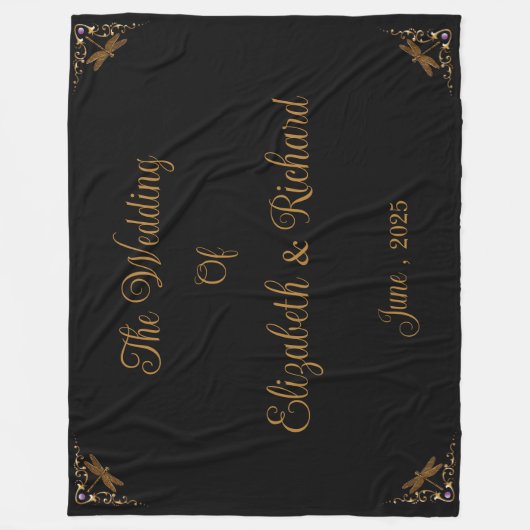 Fantasy sprookje bruiloft fleece deken (Voorkant)
