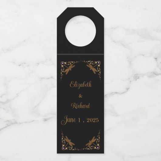 Fantasy sprookje bruiloft flessenhanger (Voorkant)