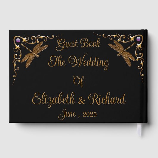 Fantasy sprookje bruiloft gastenboek (Achterkant)