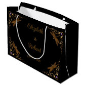 Fantasy sprookje bruiloft groot cadeauzakje (Achterkant Gekanteld)