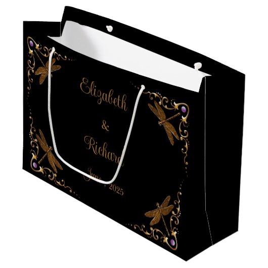 Fantasy sprookje bruiloft groot cadeauzakje (Voorkant Gekanteld)