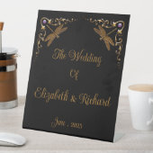 Fantasy sprookje bruiloft reclamebord met voetstuk (Insitu)