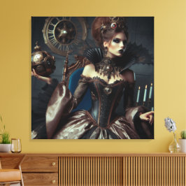 Fantasy Sprookje Elegant Evil Queen Canvas Afdruk