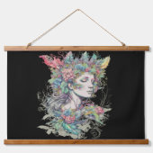 Fantasy Sprookje Vrouwen Hangend Wandkleed (Voorkant)