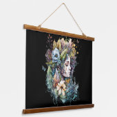 Fantasy Sprookje Vrouwen Hangend Wandkleed (Gebogen)