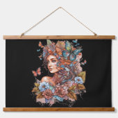 Fantasy Sprookje Vrouwen Hangend Wandkleed (Voorkant 2)