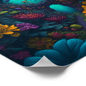 Fantasy sprookjesachtige tuin, mooi trendy poster (Hoek)