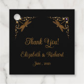 Fantasy Sprookjeshuwelijk "Dank je" Bedankjes Labels (Voorkant)