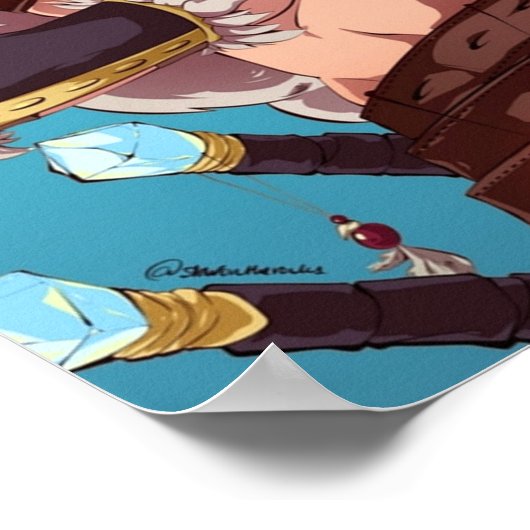 Fantasy SSJ Blue Gogeta Poster (Hoek)