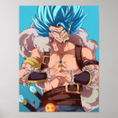 Fantasy SSJ Blue Gogeta Poster (Voorkant)
