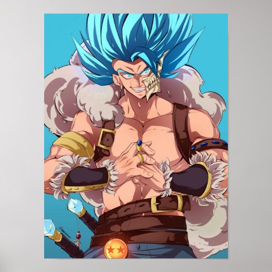 Fantasy SSJ Blue Gogeta Poster (Voorkant)