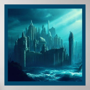 Fantasy Stad van Atlantis 1 Poster