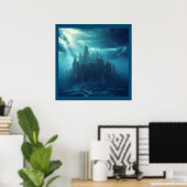 Fantasy Stad van Atlantis (2) Poster (Thuiskantoor)