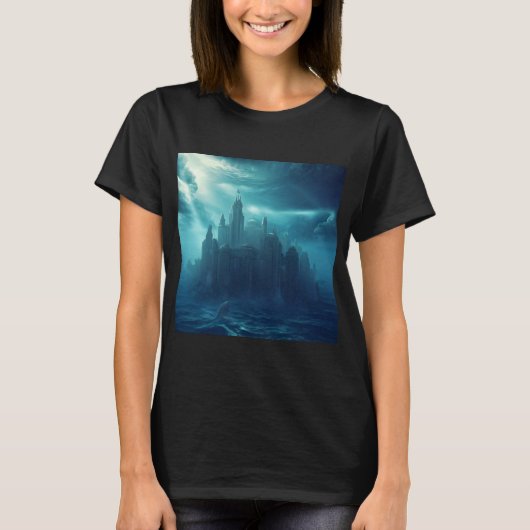 Fantasy Stad van Atlantis (2) T-shirt (Voorkant)