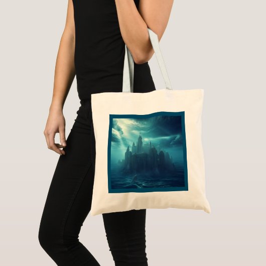 Fantasy Stad van Atlantis (2) Tote Bag (Voorkant (product))