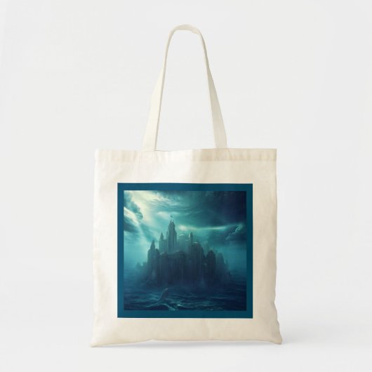 Fantasy Stad van Atlantis (2) Tote Bag (Voorkant)