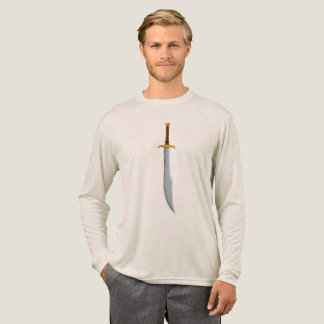 Fantasy Stalen Dolk Illustratie Tri-Blend Shirt