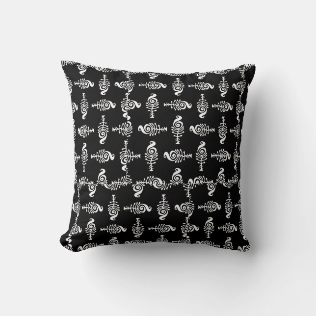 Fantasy stam symbool motief achtergrondpatroon kussen (Voorkant)