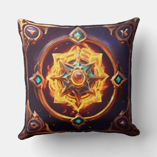 Fantasy Star Emblem Sierkussen - Uniek Huis Dec (Achterkant)