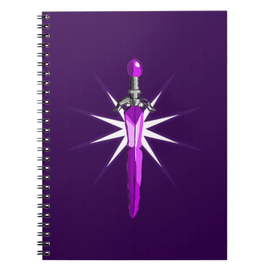 Fantasy Starburst Warrior kids Spiraal Notebook Notitieboek (Voorkant)