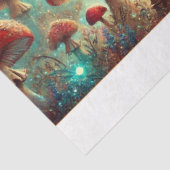 Fantasy Steampunk Alice Op Paddenstoel Decoupage Tissuepapier (Detail)