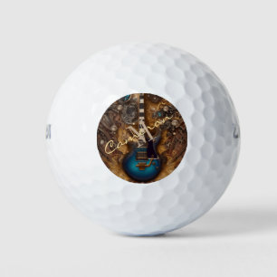 Fantasy Steampunk  Blue Guitar Golfballen