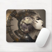 Fantasy Steampunk Punk Face Metal Cograd Iron Muismat (Met muis)