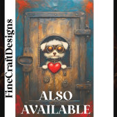 Fantasy Steampunk Puppy Dog + Hart AR4 Decoupage Tissuepapier