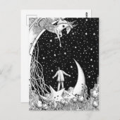 Fantasy sterry sky briefkaart (Voorkant / Achterkant)