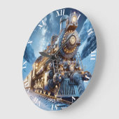 Fantasy Stoomtrein Winter Grote Klok (Hoek)