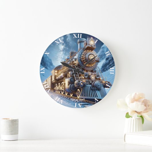 Fantasy Stoomtrein Winter Grote Klok (Huis)