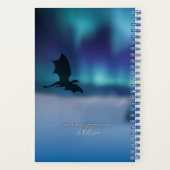 Fantasy Storm Draak Mythisch Avontuur Notitieboek (Achterkant)