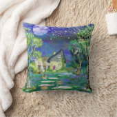 Fantasy Storybook Fairyland Landscape Afbeelding Kussen (Deken)