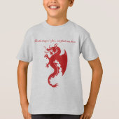 Fantasy Stroke Dragon kunst merchandise T-shirt (Voorkant)