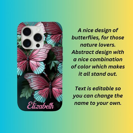 Fantasy style butterflies Case-Mate iPhone case