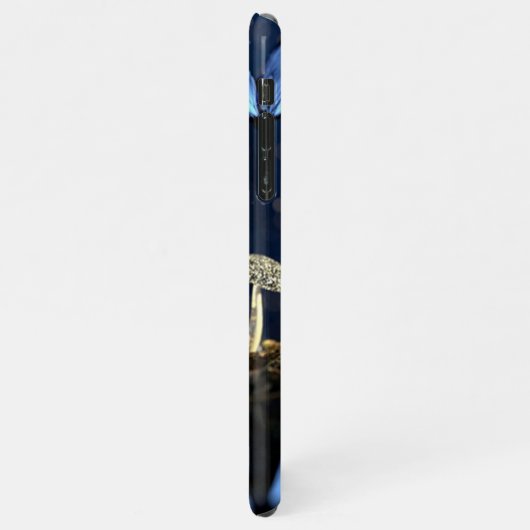 Fantasy Style Butterflies en paddenstoelen in het iPhone Hoesje (Linkerkant)