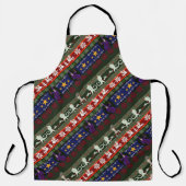 Fantasy Style Ugly Sweater Pattern Apron Schort (Voorkant)
