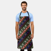 Fantasy Style Ugly Sweater Pattern Apron Schort (Gedragen)