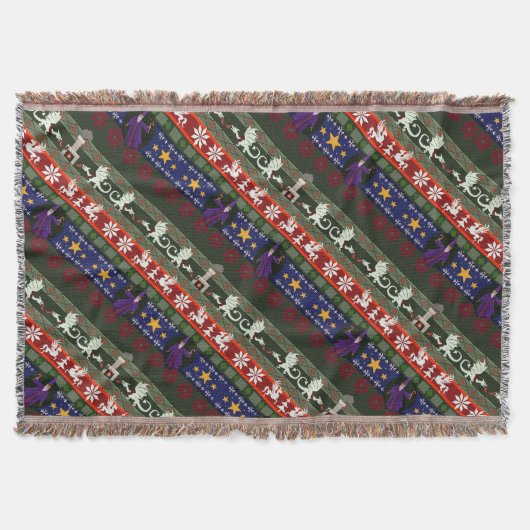 Fantasy Style Ugly Sweater Pattern Deken (Voorkant)