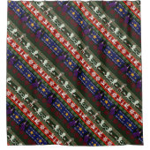 Fantasy Style Ugly Sweater Pattern Douchegordijn (Voorkant)
