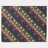 Fantasy Style Ugly Sweater Pattern Fleece Deken (Voorkant (Horizontaal))